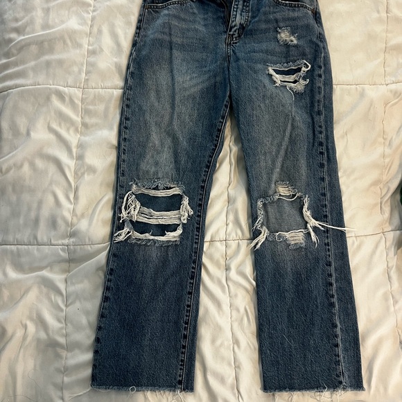 KanCan Blue Denim Capri Flare Jean - Picture 1 of 2